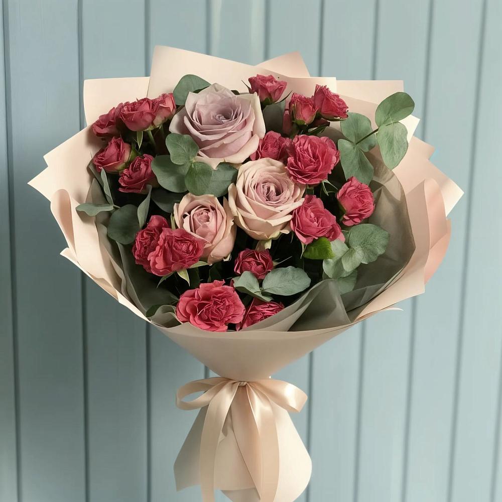 Букет цветов из: Гвоздики и Розы в Нагорске