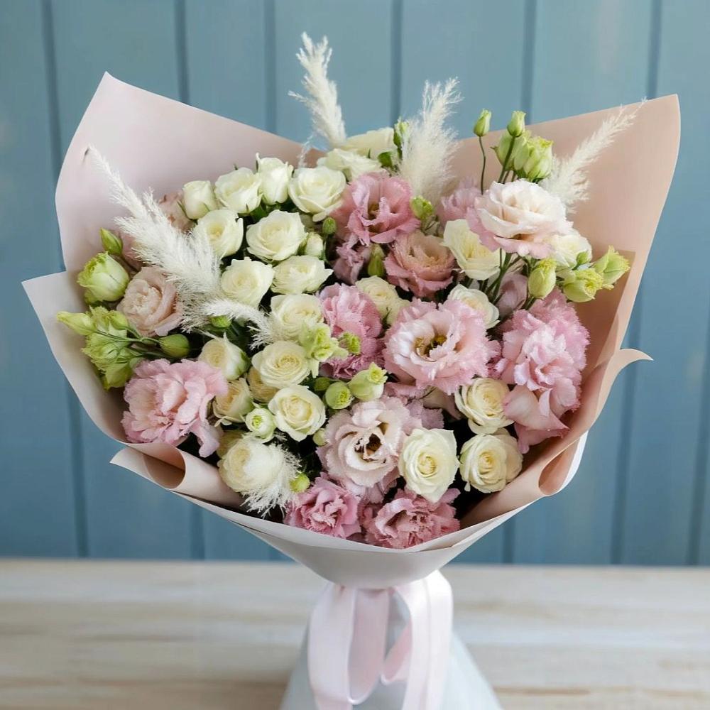 Букет цветов из: Альстромерии и Розы в Нагорске