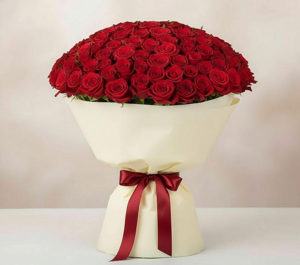 Букет 101 Красная роза Милано в Нагорске