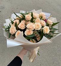 Букет Кремовые розы Латте в Нагорске