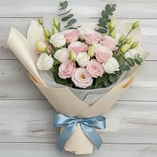 Букет цветов из:  Лизиантусы в Нагорске