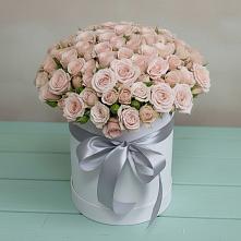 Цветочная композиция из Розы в шляпной коробке в Нагорске