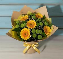Букет цветов из:  Герберы и Хризантемы #REPLACE_PRED# Нагорске