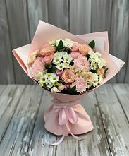Букет цветов из:  Гвоздики, Розы и Хризантемы в Нагорске