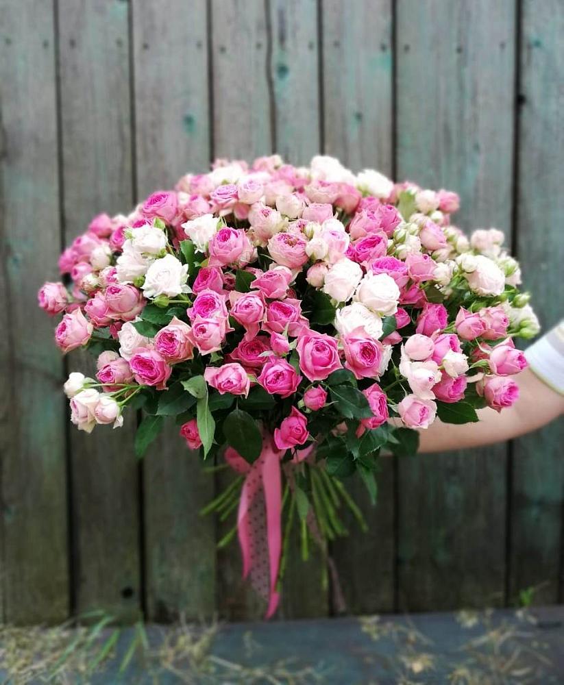 Букет Розовые кустовые розы Натали и Лав Лидия в Нагорске