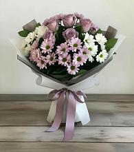 Букет цветов из:  Хризантемы и Розы в Нагорске