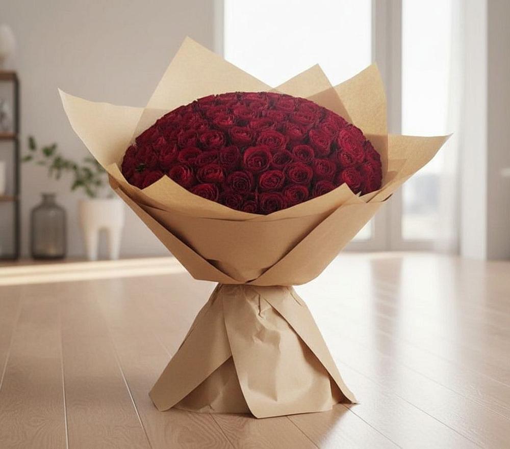 Букет 101 Красная роза в Нагорске