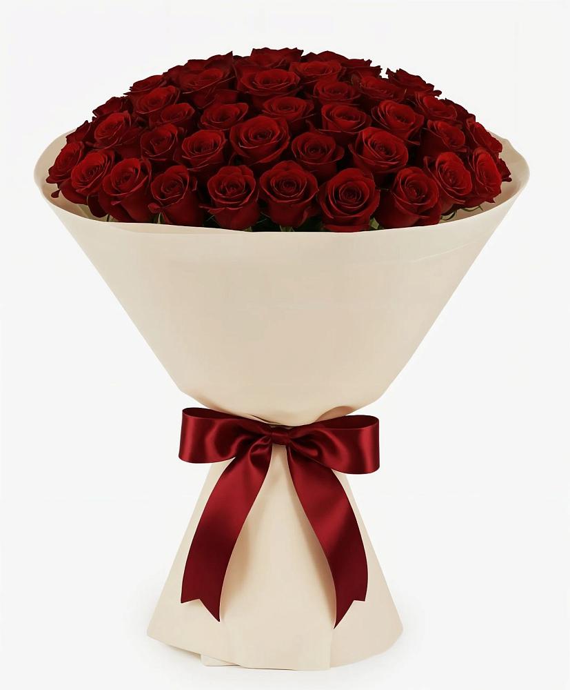 Букет 101 Бордовая роза Блэк Бакарра в Нагорске