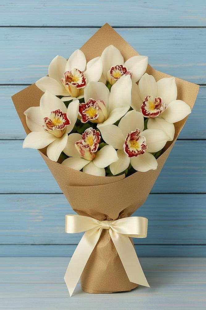 Букет цветов из: Орхидеи и Розы в Нагорске